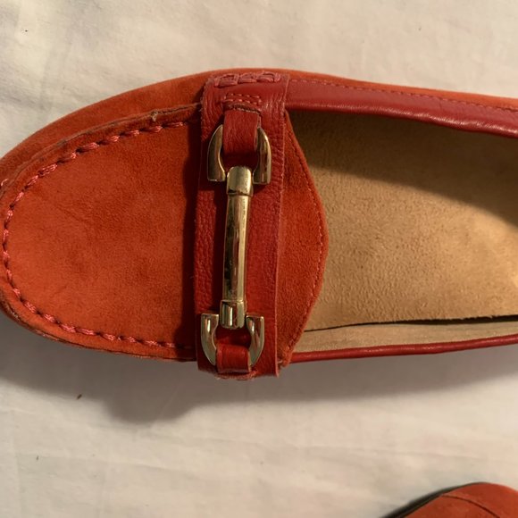 Vionic Chill Kenya Suede Loafer Brick Red Size 7 - Picture 4 of 6